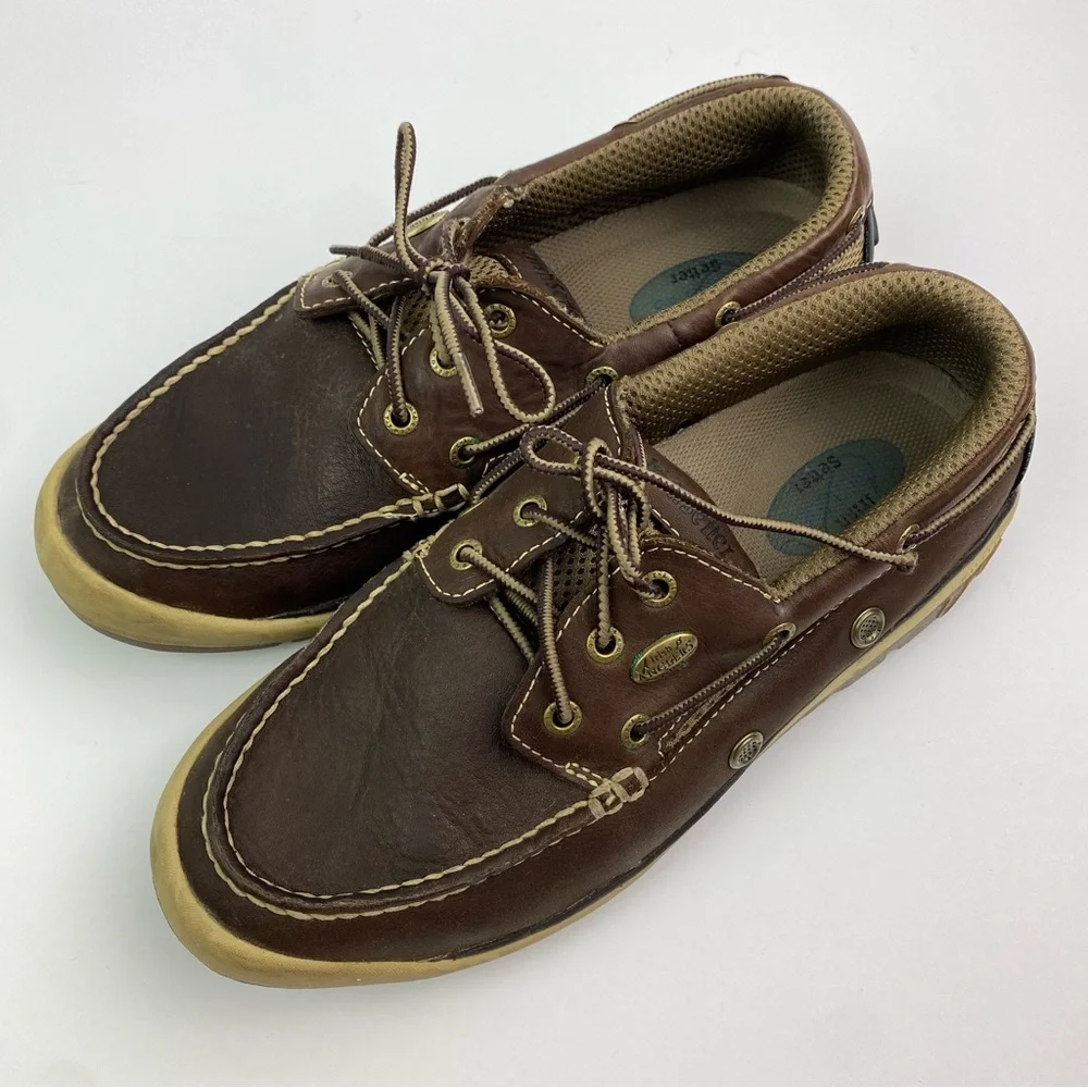 Irish Setter | Men’s Brown Leather Lace Up Angler Boat Shoes 9